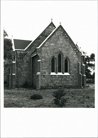 Eastern elevation of church
