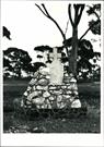 Eastern face of the Coolgardie Pioneers Memorial, with inscription