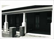 View of Forrest Road frontage showing detail of verandah column
