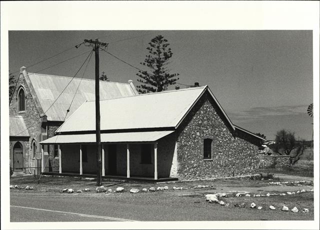 Corner elevation of building