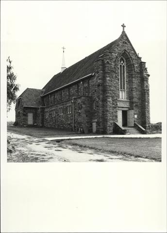 South east corner elevation of church