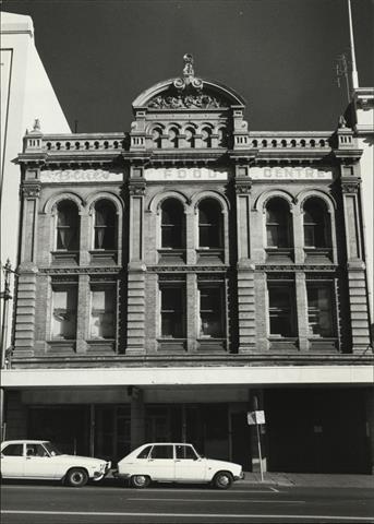 Front elevation of building façade