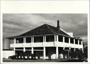 Rear corner elevation of building