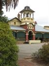 Details of the front entrance and tower