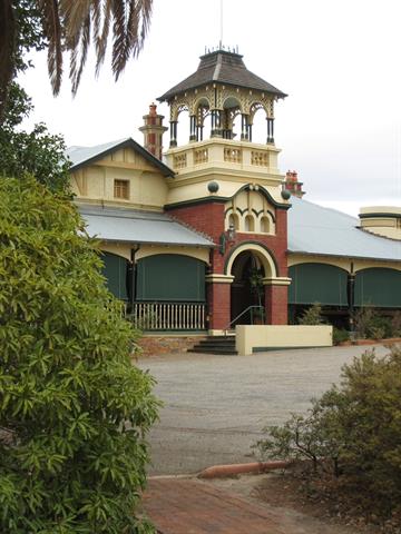Details of the front entrance and tower
