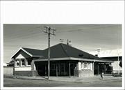 Front corner elevation of building