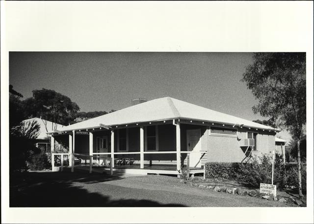 Front corner elevation of the Outpatients building
