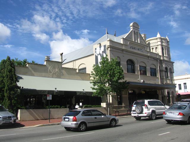 Hay Street elevation showing cafe addition