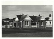 Angled front elevation of building