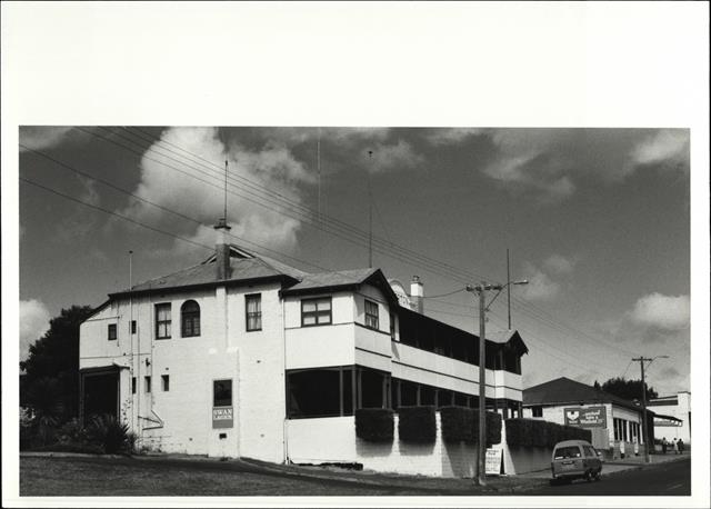 Corner elevation of building