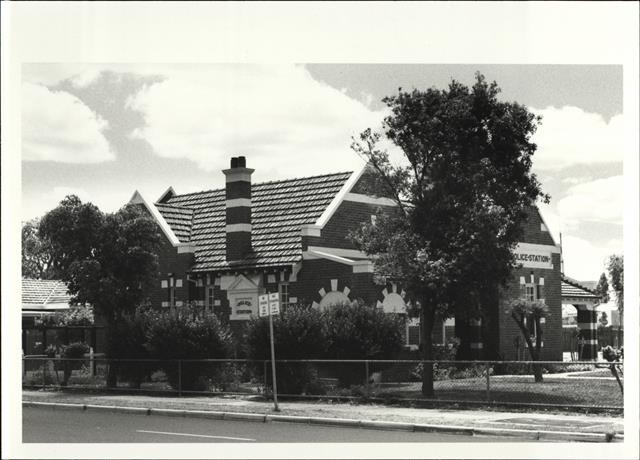 Corner elevation of building from Laberuchere Road