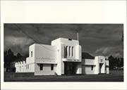 Angled front elevation of town hall from Prater Street