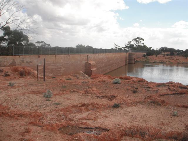 Dam wall from south east