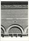 View of Beaufort Street frontage showing detail of elaborate tympanum & frieze