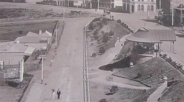 c1902 Photograph showing the site to the top left