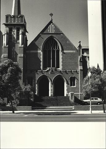 Front elevation of church from St Georges Terrace