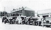 c1920 showing original skillion verandah on the warehouse and unpainted brick