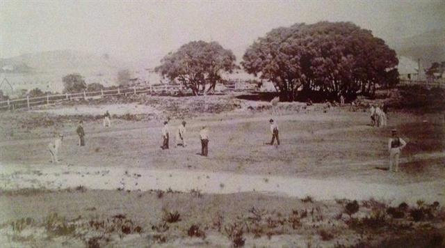 Cricket match on Foundation Park 1872