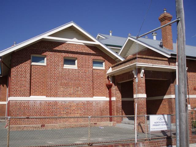 Original primary school building north elevation, Albert Street