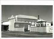 Angled right side elevation of building