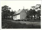 Corner elevation of building