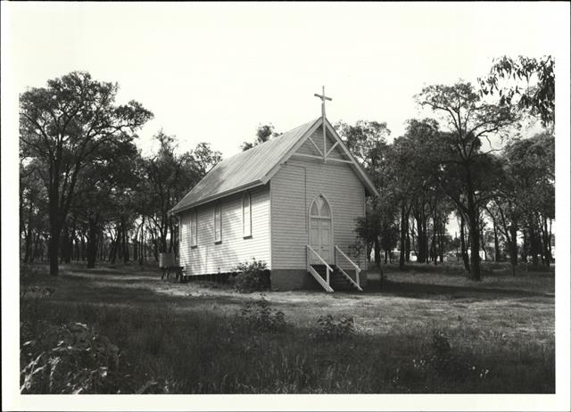 Corner elevation of building