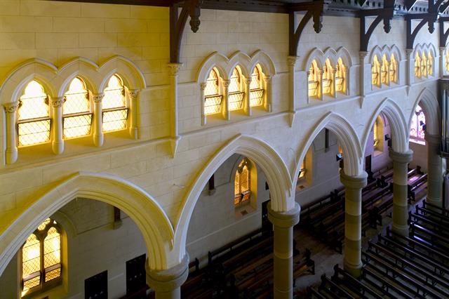 View of nave