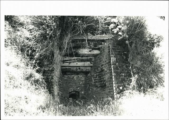 View into disused limekiln