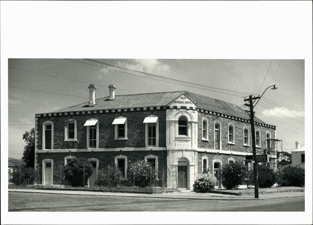 Front corner elevation of building