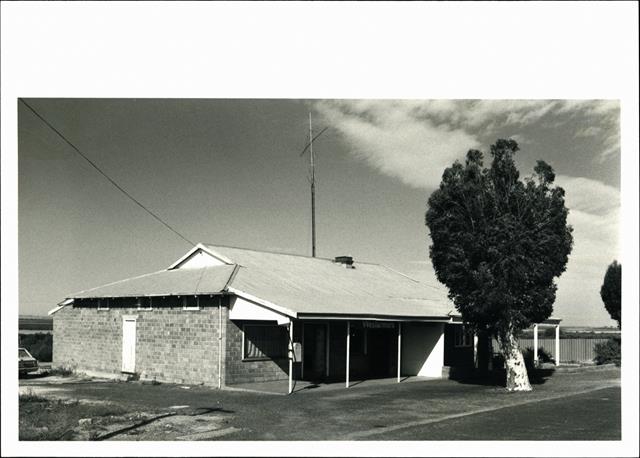 Left corner elevation of building