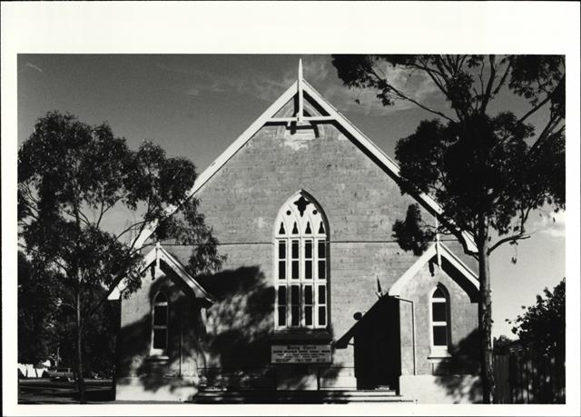 Front elevation of church