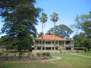 Front elevation showing gardens