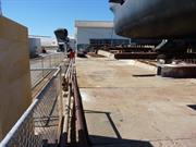 Slipway area looking towards winch shed