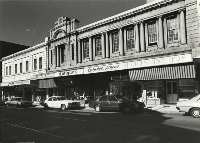 Angled front elevtion of building façade