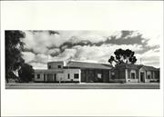 Angled elevation of public hall and Road Board Office showing building relations