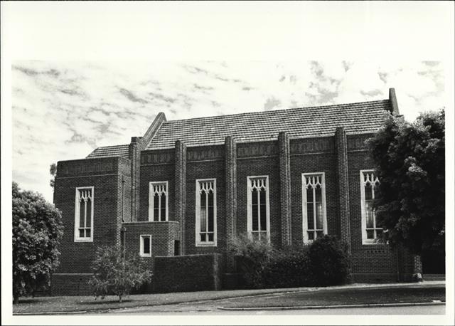 Front elevation of church from North