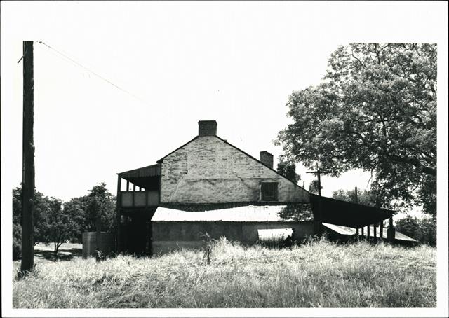 Left side elevation of homestead