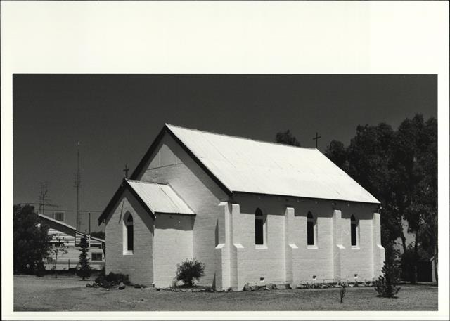 Right corner elevation of church