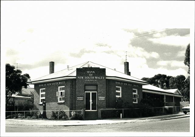 Front corner elevation of building