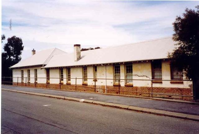 Later addition to the hospital on the east end