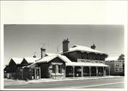 Corner elevation of building