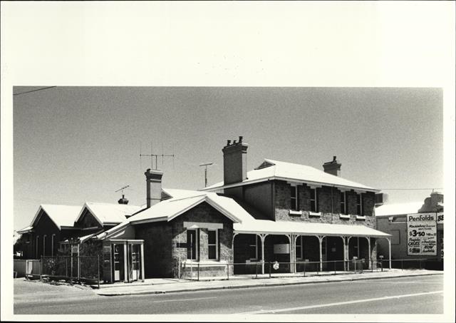 Corner elevation of building