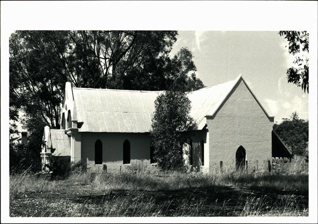 Right side elevation of church