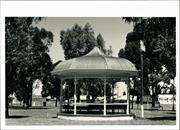 View of bandstand in opposing park
