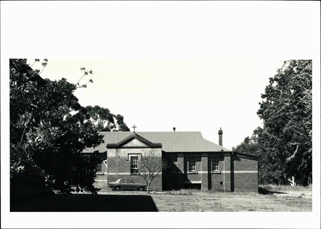 Rear elevation of classroom block - O'Connor House