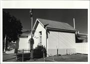 Corner elevation of police station