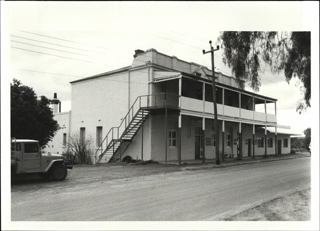 Corner elevation of building