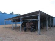 machinery shed to north of cottage