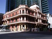 Southwest elevation, cnr William St & St George's Tce