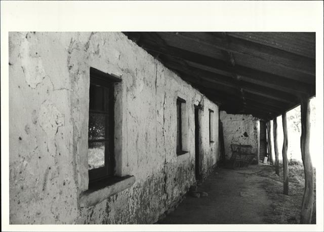 Detail of the front wall under the verandah